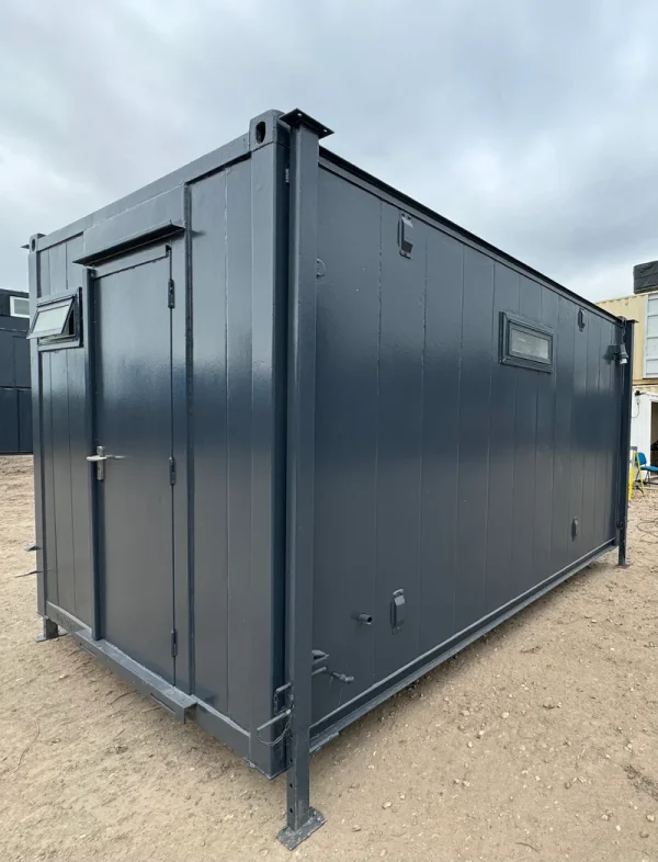 12 x 9 ft Anti-Vandal 2+1 Toilet Block – Portable Steel Restroom Unit - Image 2