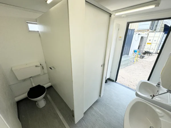 12 x 9 ft Anti-Vandal 2+1 Toilet Block – Portable Steel Restroom Unit - Image 3