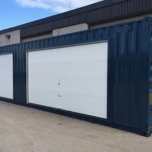 40ft High Cube Shipping Container with Insulated Garage Doors