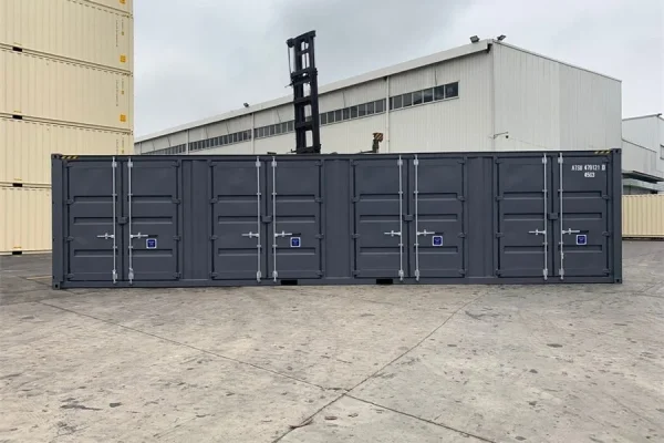 40ft New High Cube Shipping Container with Side Doors – Dual Access Extra Tall Steel Storage Unit