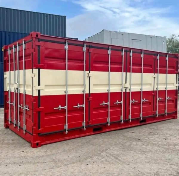 20ft New High Cube Open Side Shipping Container – Full Side Access - Image 2