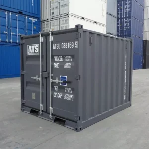 8ft New Mini Shipping Container – Compact Weatherproof Steel Storage Unit
