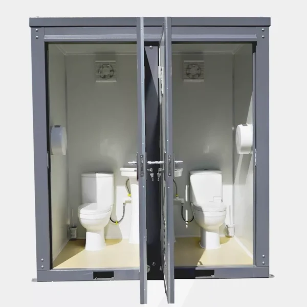 Dual Portable Toilet and Bathroom | Mobile Restroom with Sink - Image 2