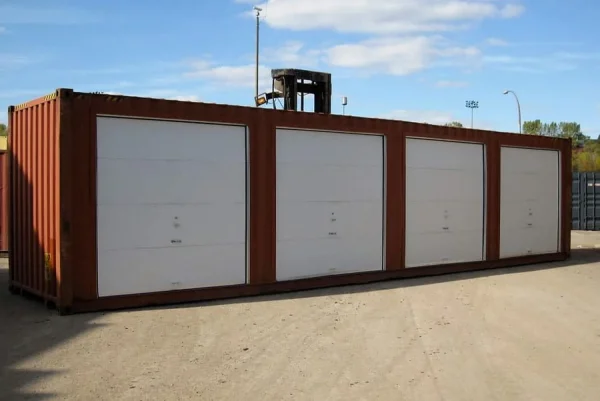 40ft High Cube Shipping Container with Insulated Garage Doors - Image 4
