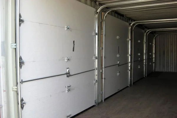40ft High Cube Shipping Container with Insulated Garage Doors