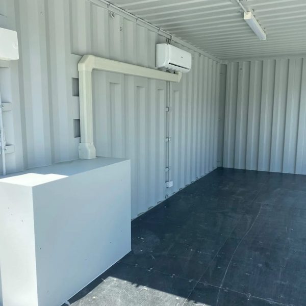 Modified 20ft Container with Glass Door and AC - Image 2
