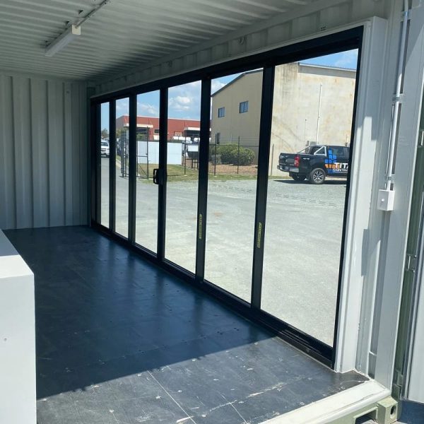 Modified 20ft Container with Glass Door and AC - Image 3