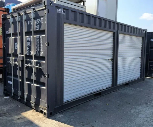 20ft New Shipping Container with Roll-Up Doors – Side Access Steel Storage Container