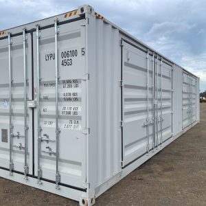 40ft New Shipping Container with Side Doors – Full-Length Side Access Storage Unit